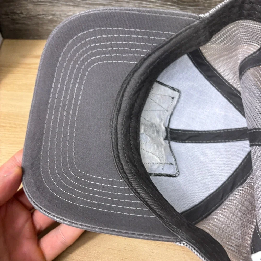 Magellan Outdoors‎ Hat Cap Snapback Gray Fish Patch Logo Outdoors Adjustable